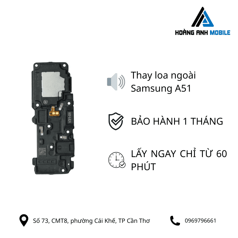 Thay loa ngoài Samsung A51