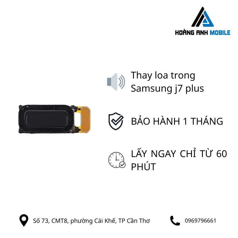 Thay loa trong Samsung j7 plus