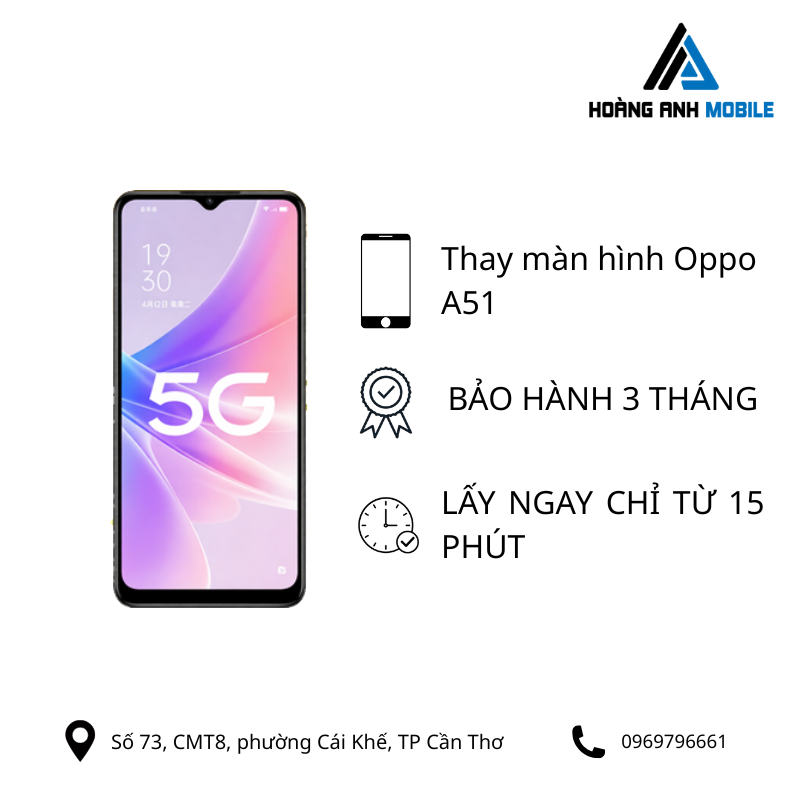 Thay màn hình Oppo A51