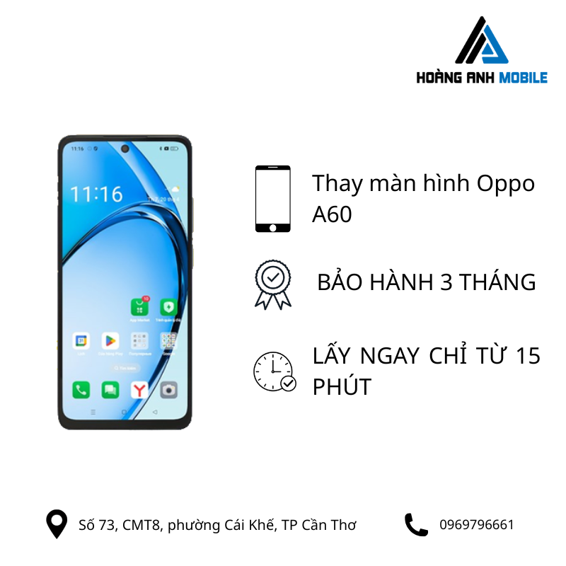 Thay màn hình Oppo A60