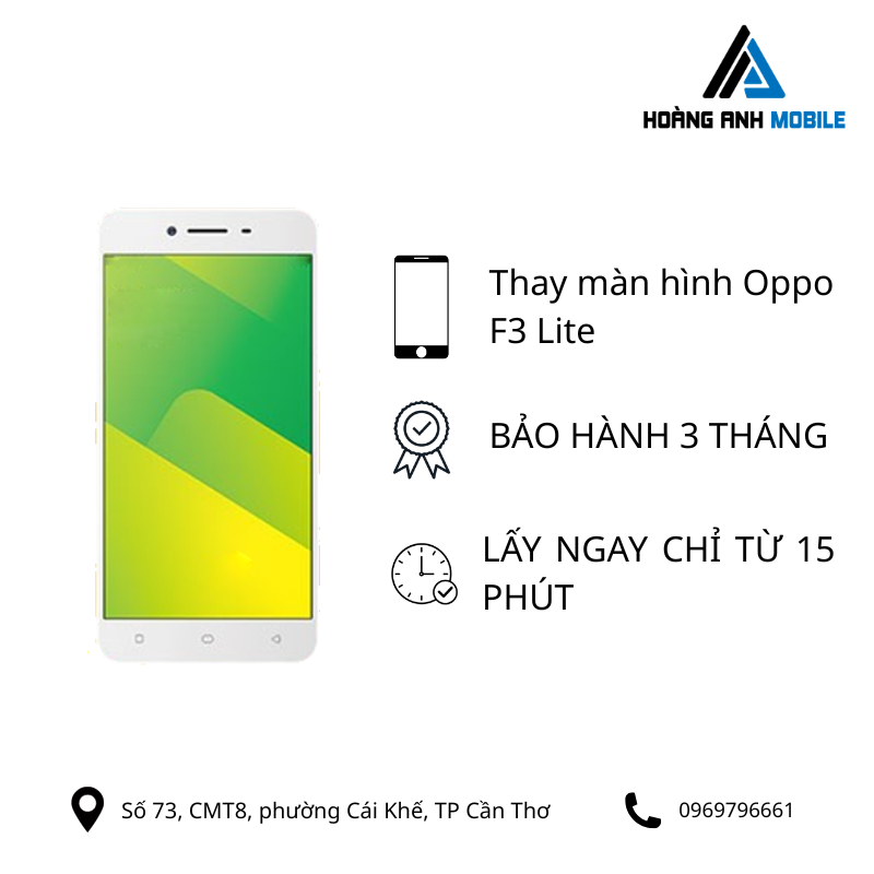 Thay màn hình Oppo F3 Lite