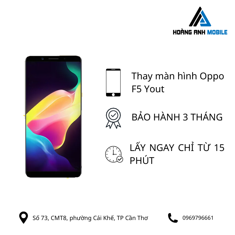 Thay màn hình Oppo F5 Yout