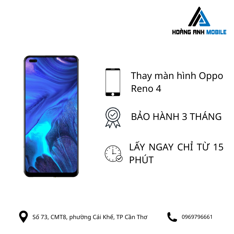 Thay màn hình Reno 4