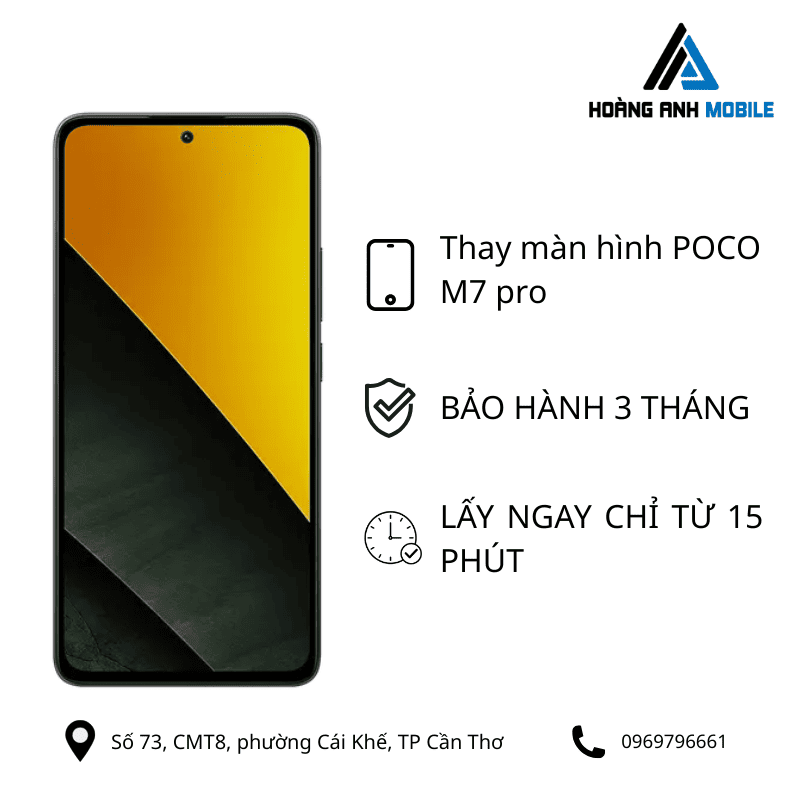 Thay màn hình POCO M7 pro