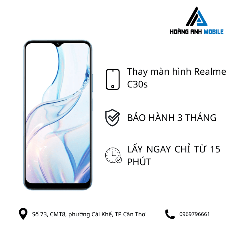 Thay màn hình Realme C30s