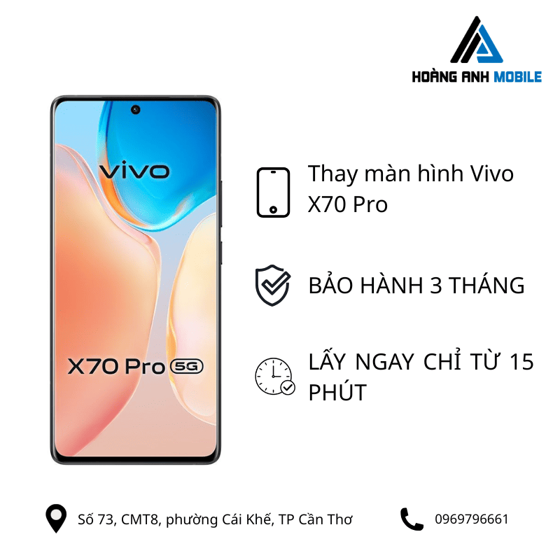 Thay màn hình Vivo X70 Pro