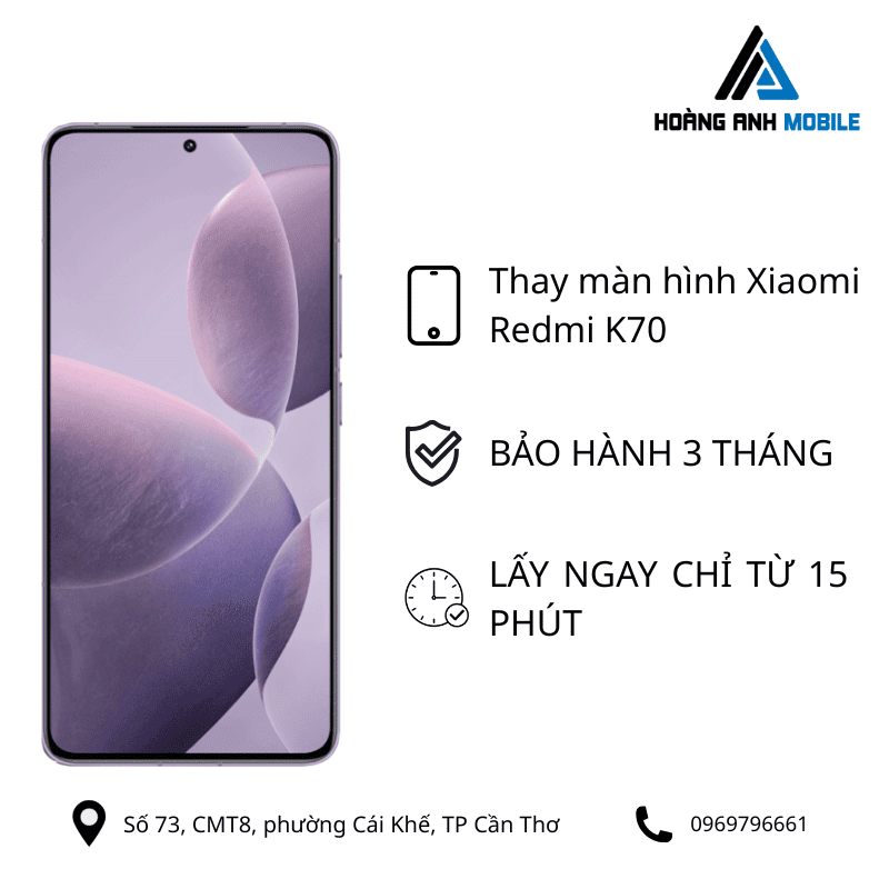 Thay màn hình Xiaomi Redmi K70