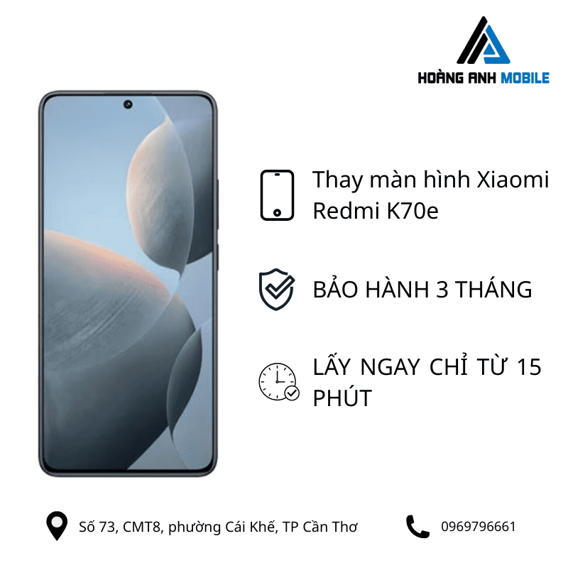 Thay màn hình Xiaomi Redmi K70e