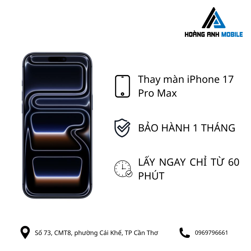 Thay màn iPhone 17 Pro Max
