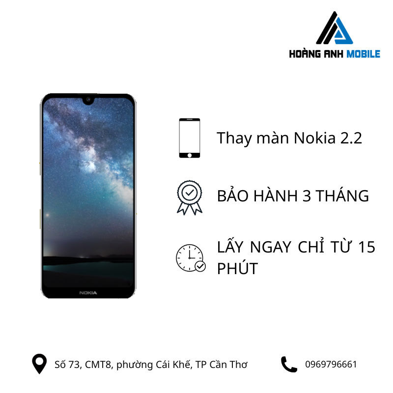 Thay màn hình Nokia 2.2