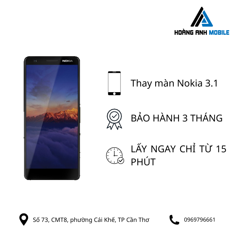 Thay màn hình Nokia 3.1