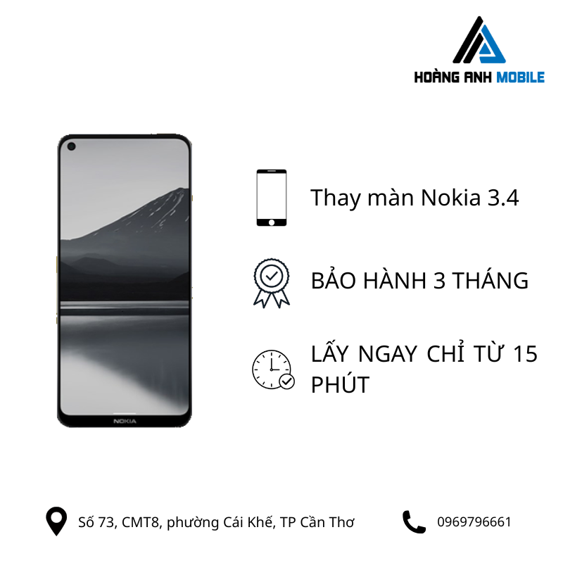 Thay màn hình Nokia 3.4