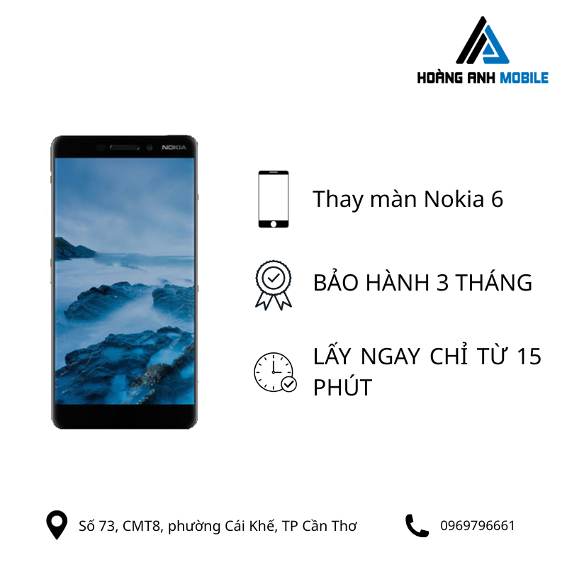 Thay màn hình Nokia 6