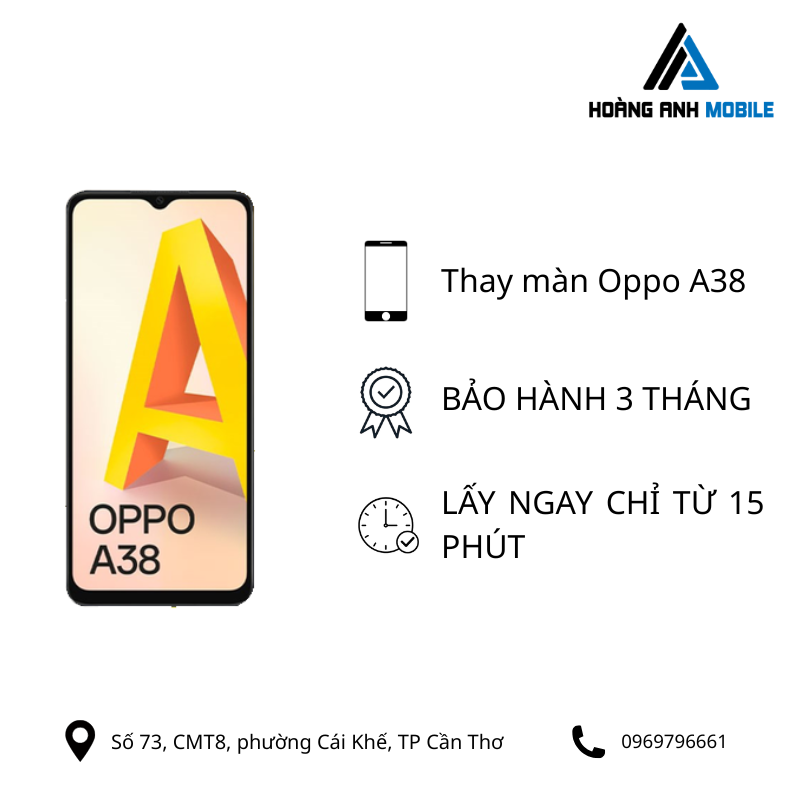 Thay màn hình Oppo A38