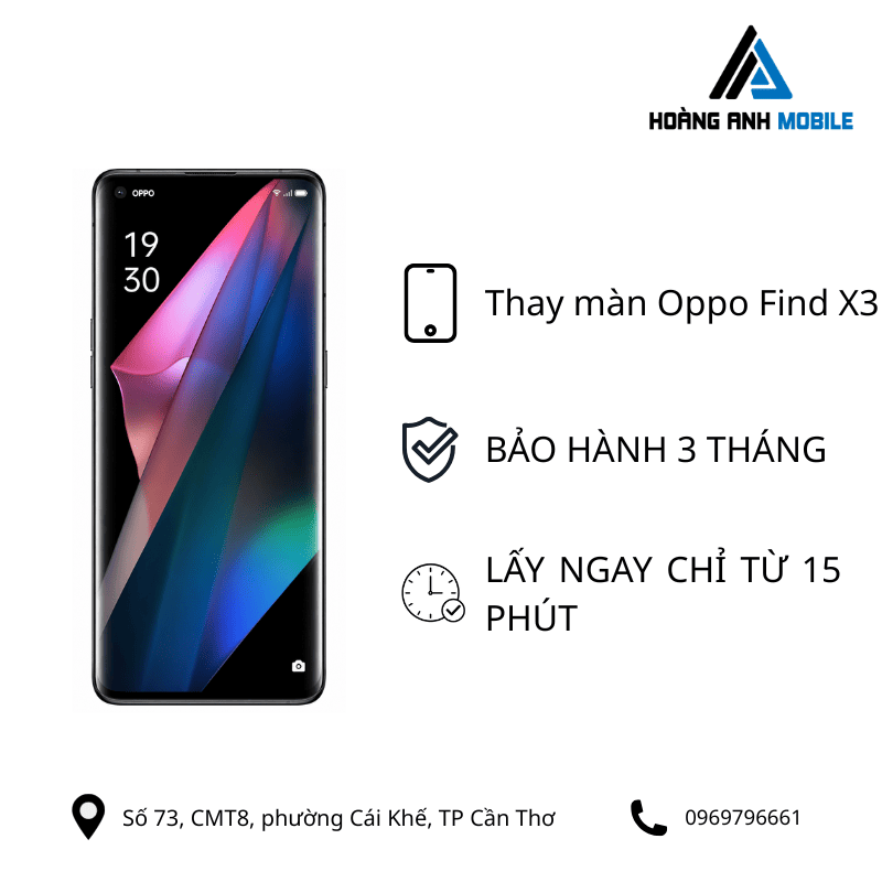 Thay màn Oppo Find X3