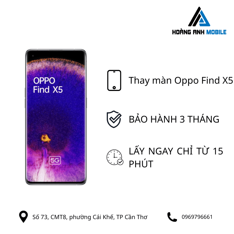 Thay màn hình Oppo Find X5