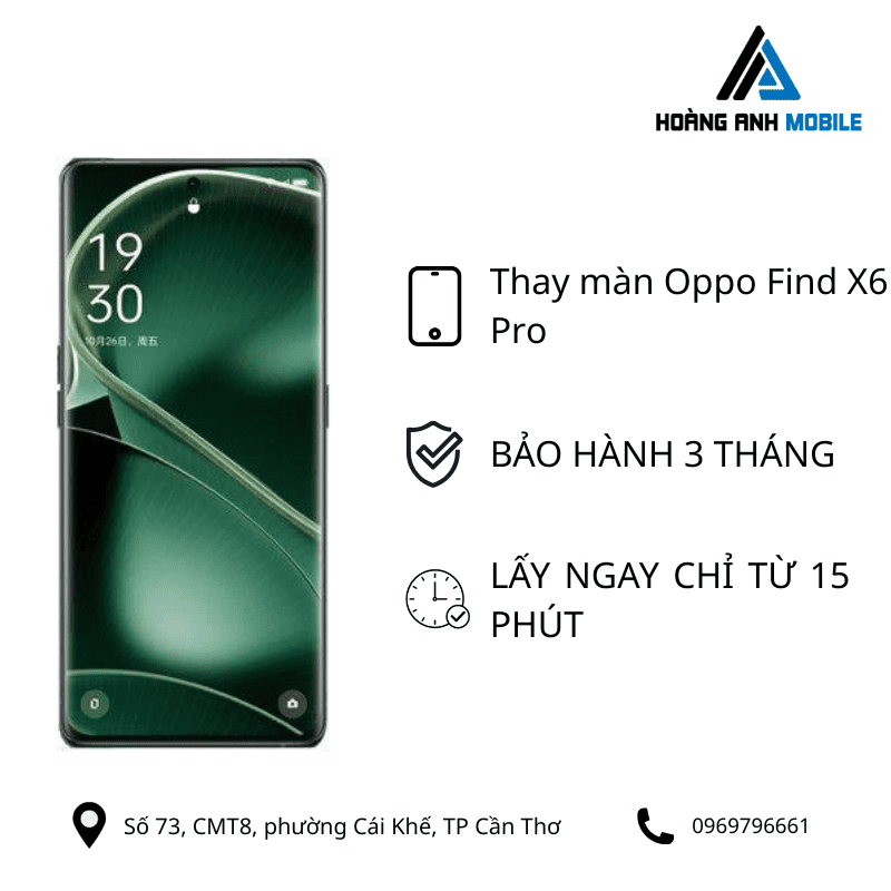 Thay màn hình Oppo Find X6 Pro