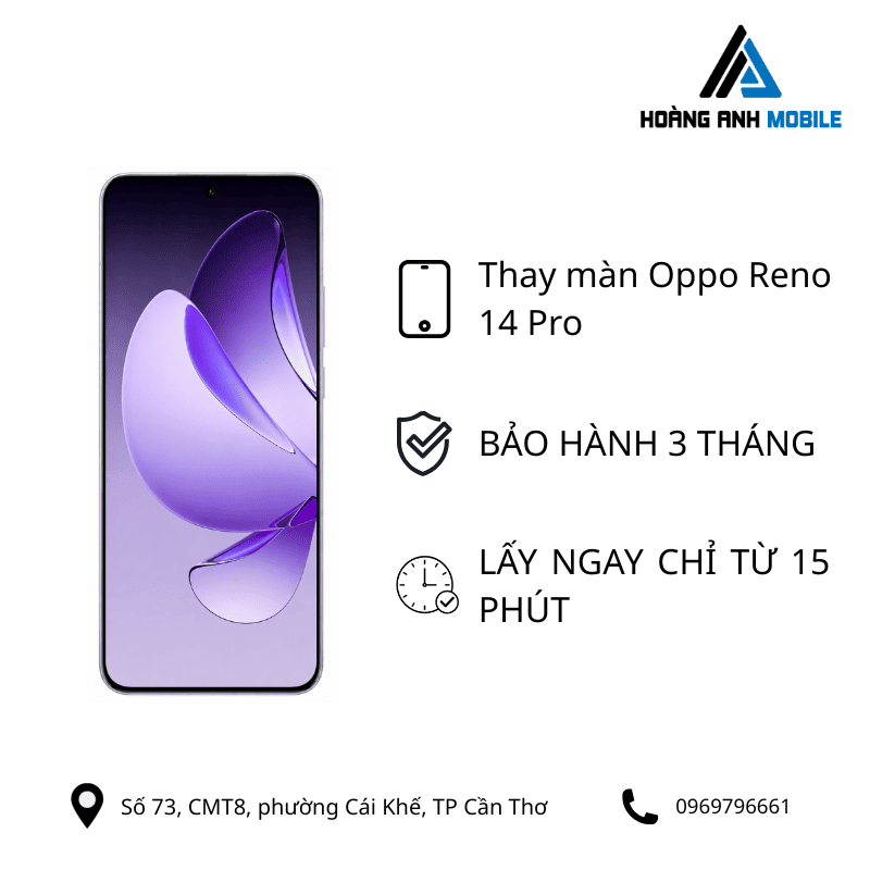 Thay màn hình Oppo Reno 14 Pro