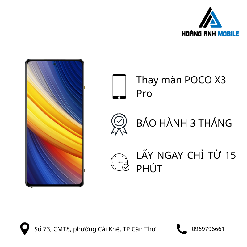 Thay màn hình Poco X3 Pro