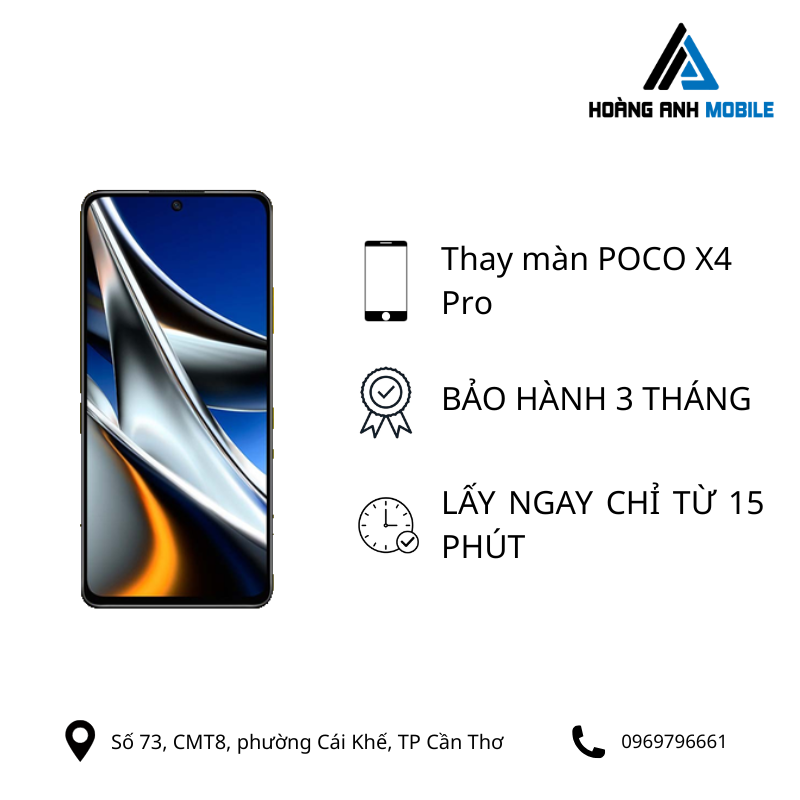 Thay màn hình Poco X4 Pro