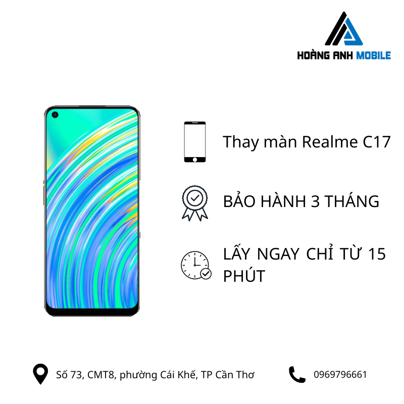 Thay màn hình Realme C17