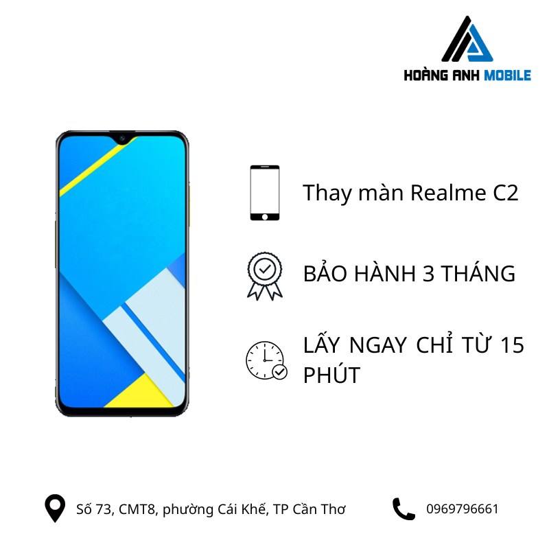 Thay màn hình Realme C2