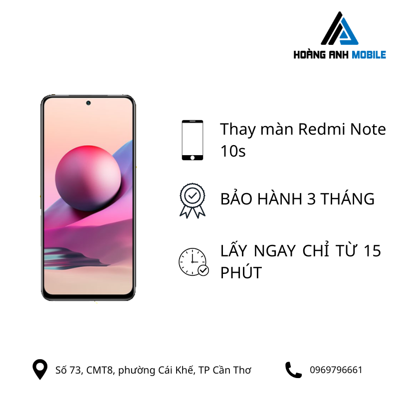 Thay màn hình Xiaomi Redmi Note 10s