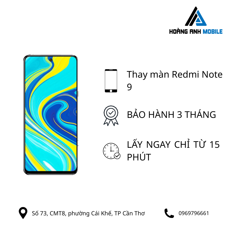 Thay màn hình Redmi Note 9