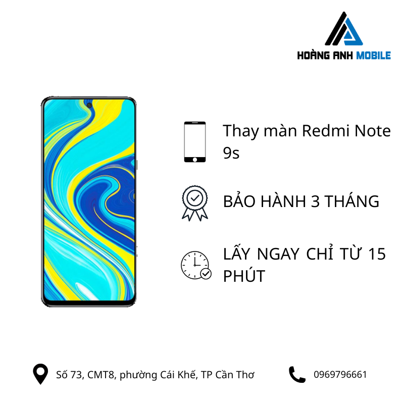 Thay màn hình Redmi Note 9s