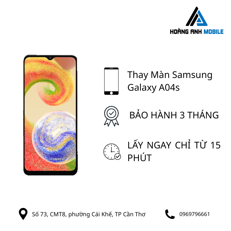 Thay màn hình Samsung Galaxy A04s