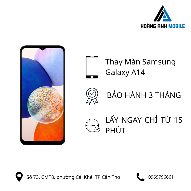 Thay màn hình Samsung galaxy A14