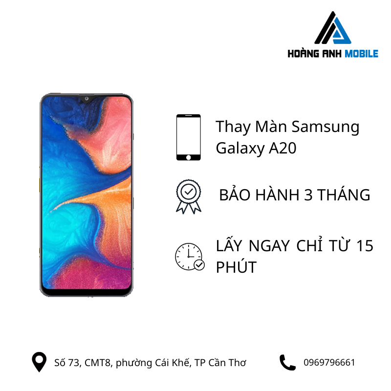 Thay màn hình Samsung Galaxy A20