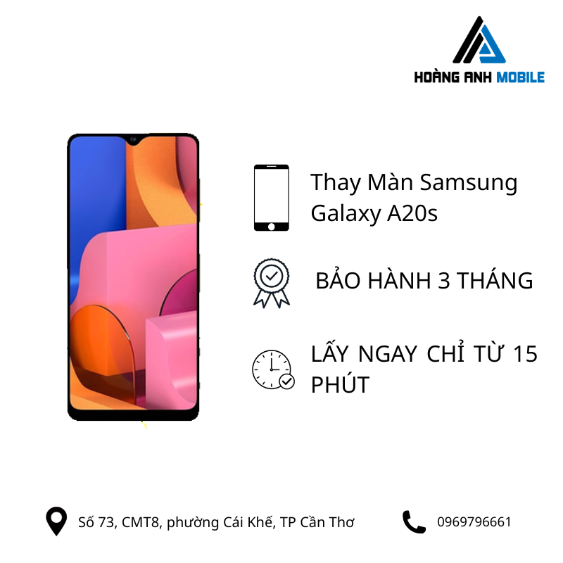 Thay màn hình Samsung Galaxy A20s