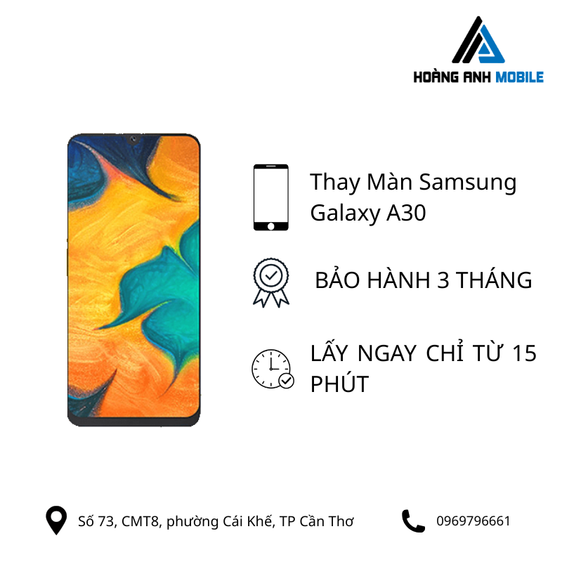 Thay màn hình Samsung Galaxy A30
