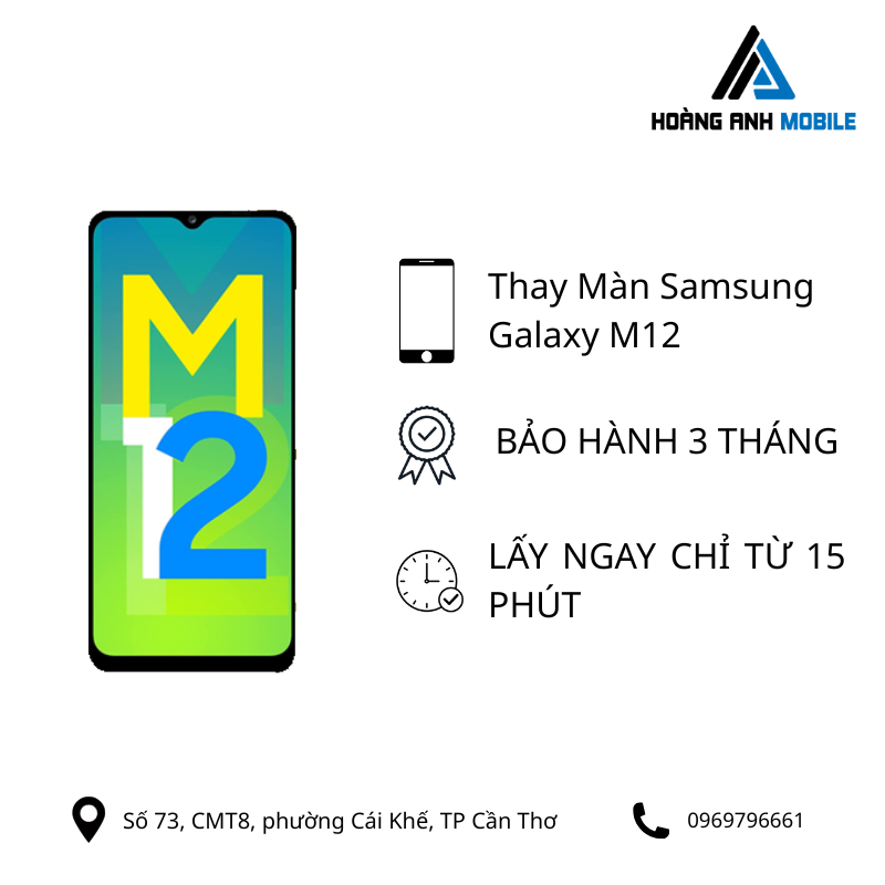 Thay màn hình Samsung Galaxy M12