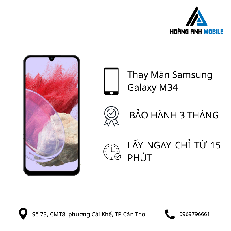 Thay màn hình Samsung Galaxy M34