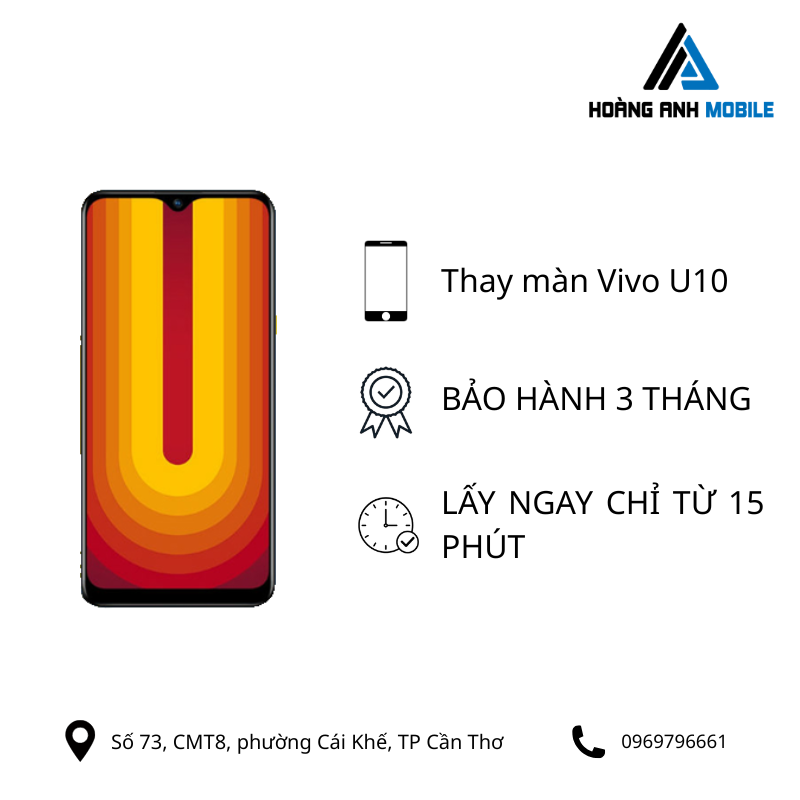 Thay màn hình Vivo U10