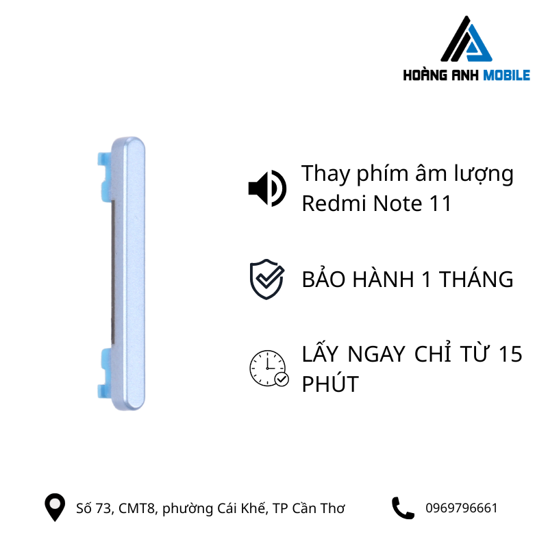 Thay phím âm lượng Redmi Note 11