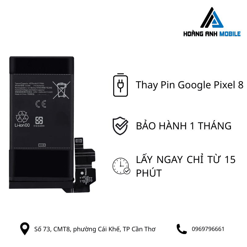 Thay Pin Google Pixel 8