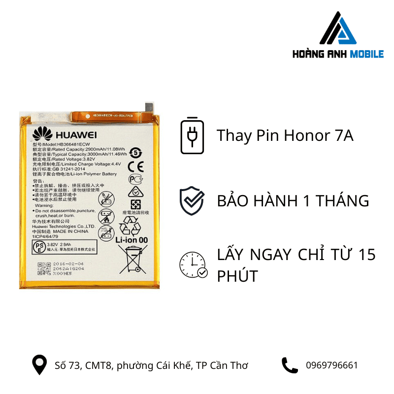 Thay Pin Honor 7A