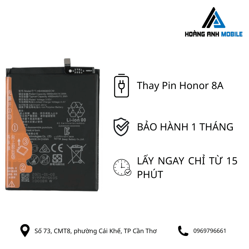 Thay Pin Honor 8A