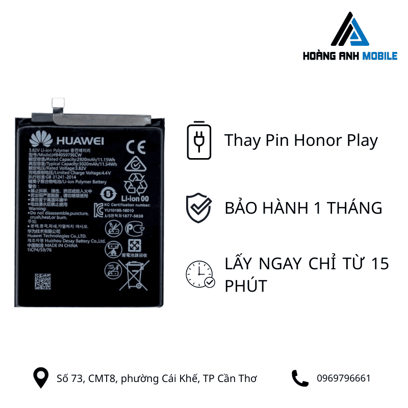 Thay Pin Huawei Honor Play