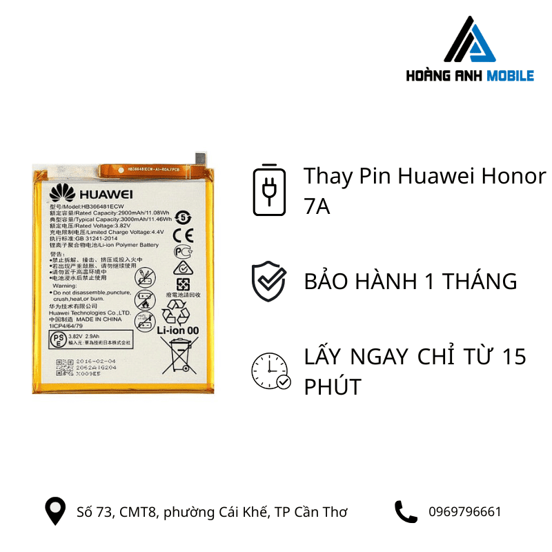 Thay Pin Huawei Honor 7A
