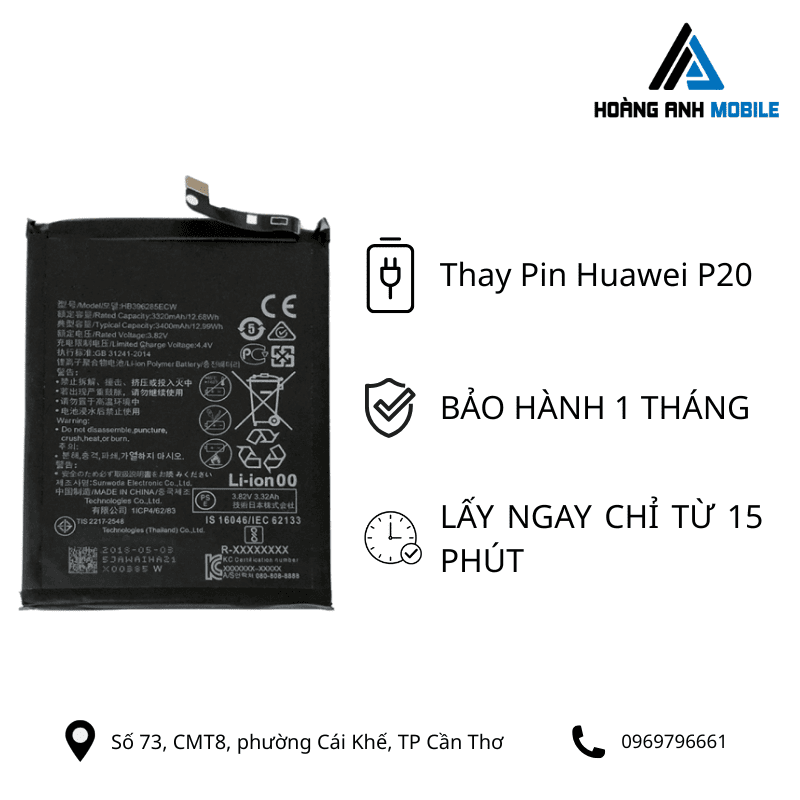 Thay Pin Huawei P20