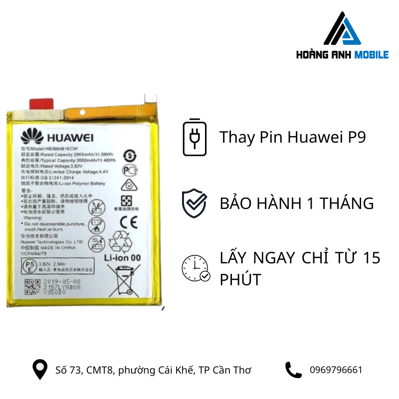 Thay Pin Huawei P9