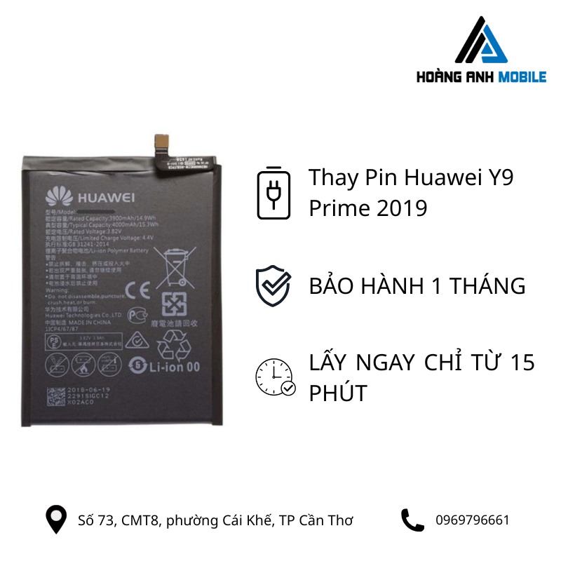Thay Pin Huawei Y9 Prime 2019