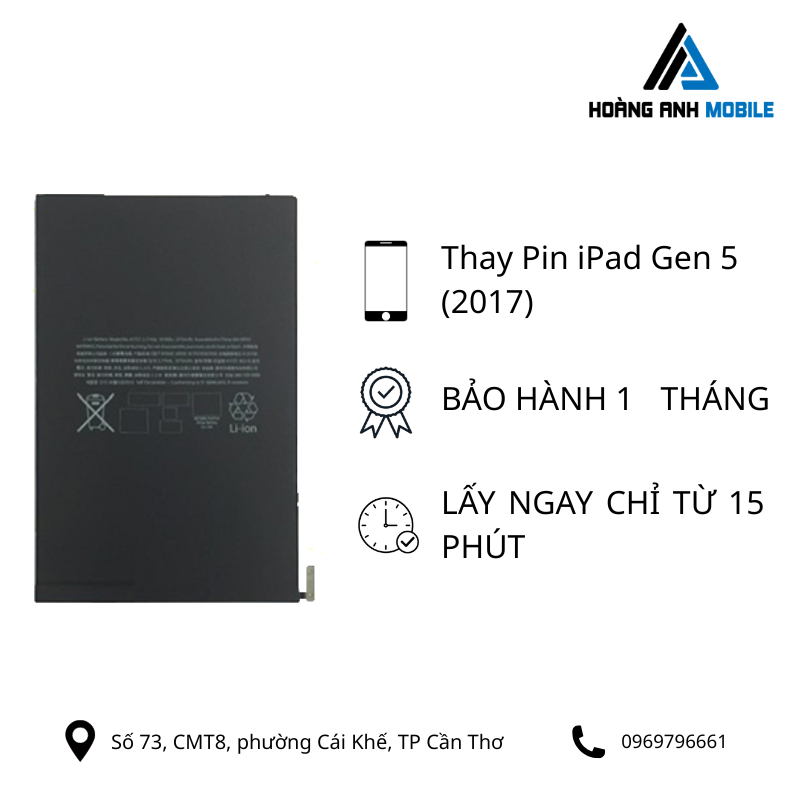 Thay Pin iPad Gen 5 (2017)