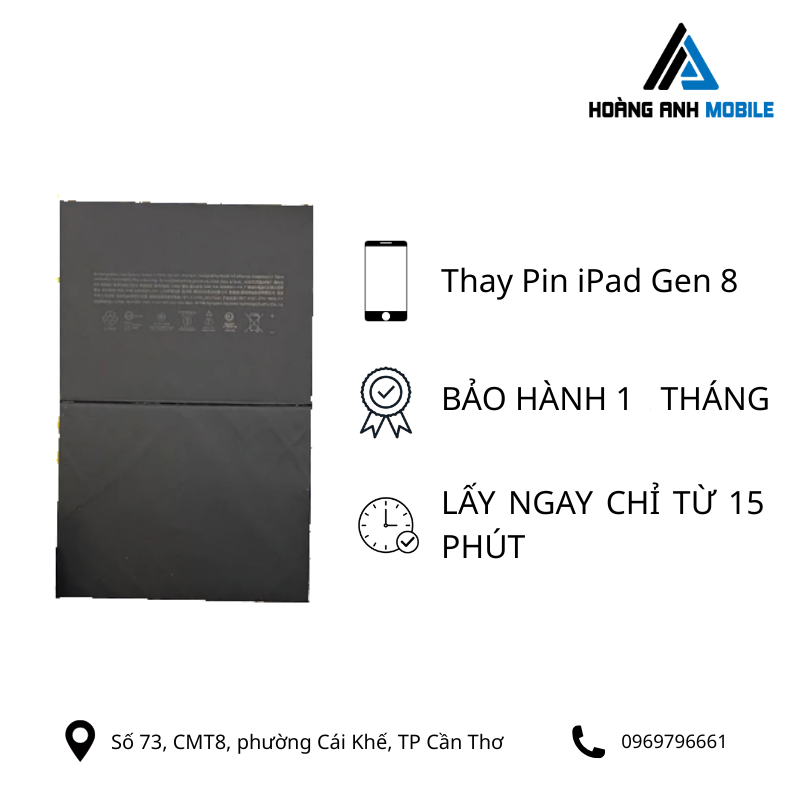 Thay pin iPad Gen 8