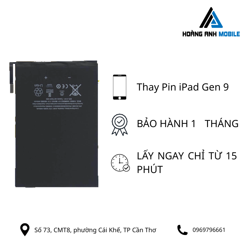 Thay Pin iPad Gen 9