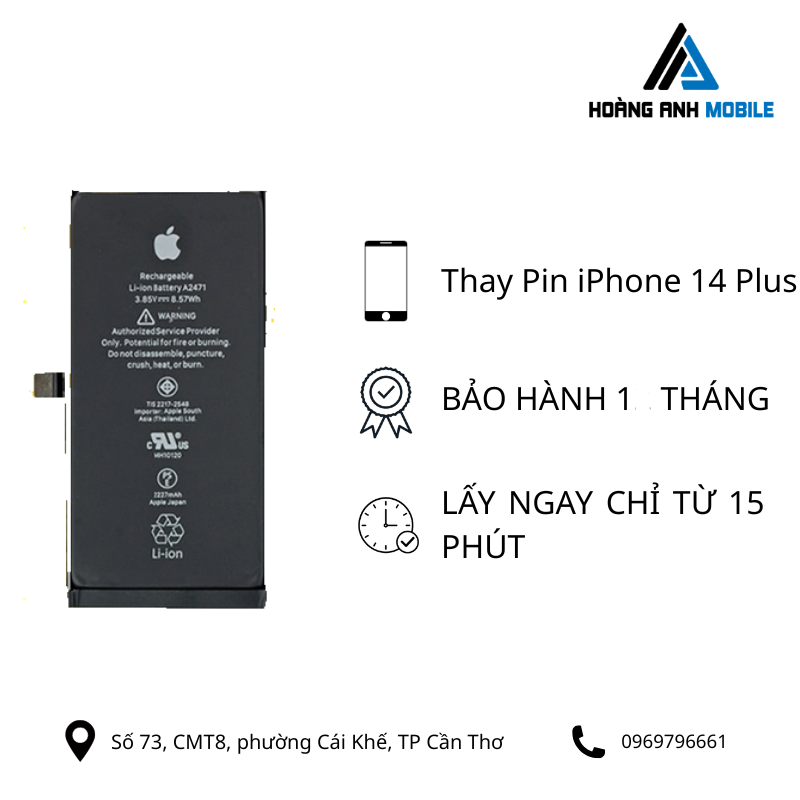 Thay Pin iPhone 14 Plus